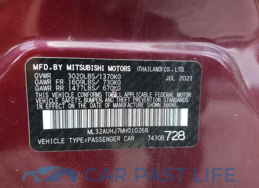 ML32AUHJ7MH010268# 12