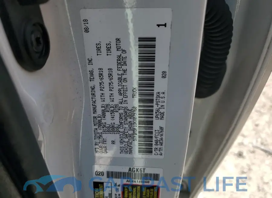 5TFDM5F13KX079760# 12