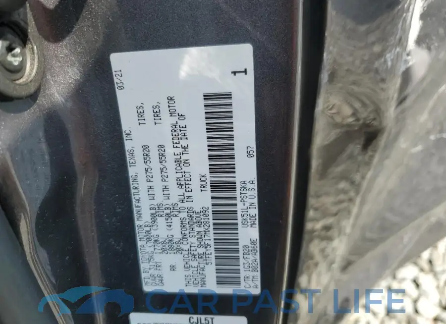 5TFEY5F17MX281092# 12