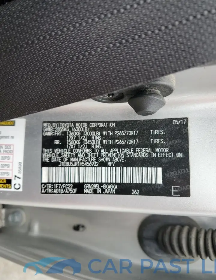 JTEBU5JR1H5456932# 13