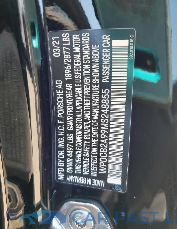 WP0CB2A99MS248855# 12