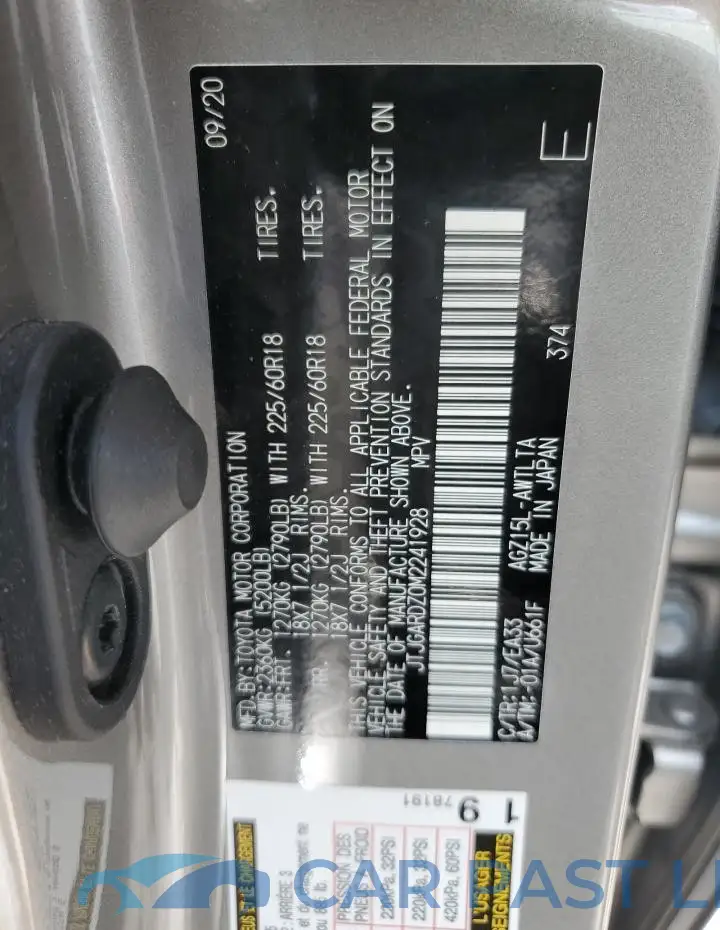JTJGARDZ0M2241928# 13