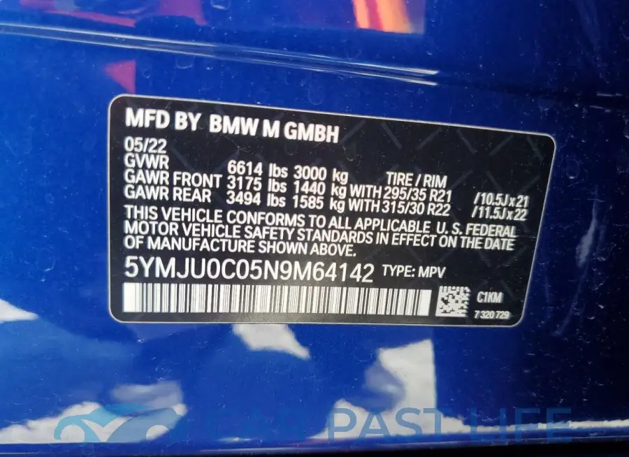 5YMJU0C05N9M64142# 13