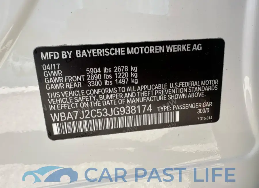 WBA7J2C53JG938174# 10
