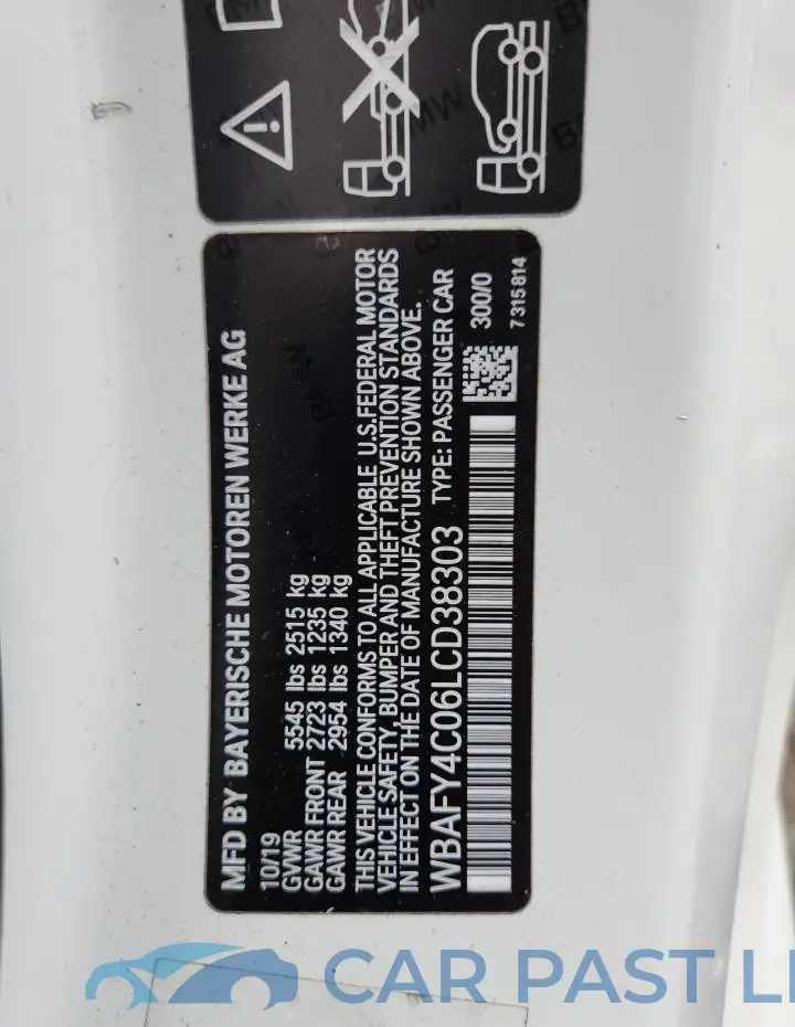 WBAFY4C06LCD38303# 12