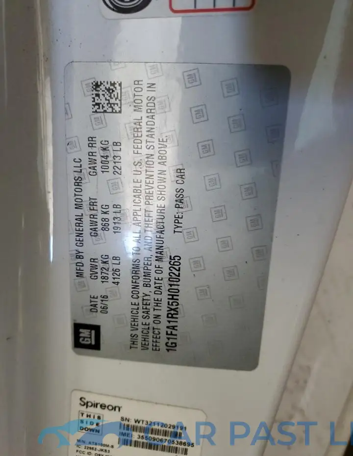 1G1FA1RX5H0102265# 12