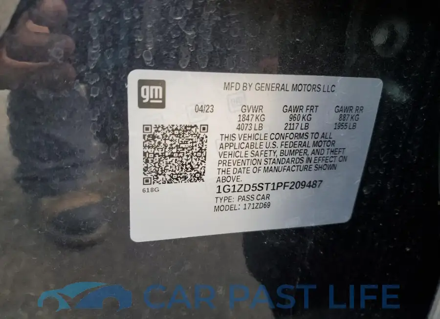 1G1ZD5ST1PF209487# 13