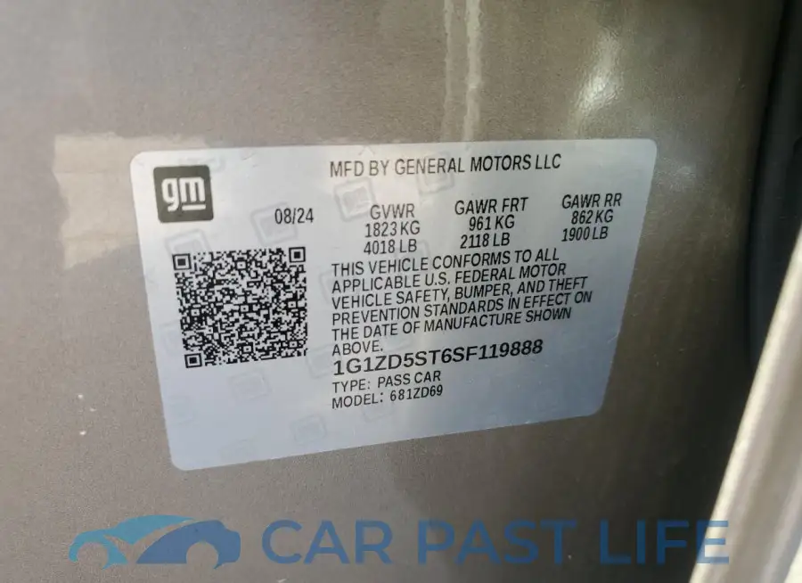 1G1ZD5ST6SF119888# 12