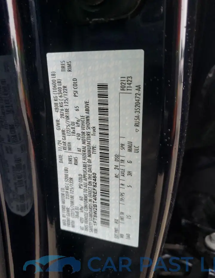 1FT8W2BT4REF82480# 12