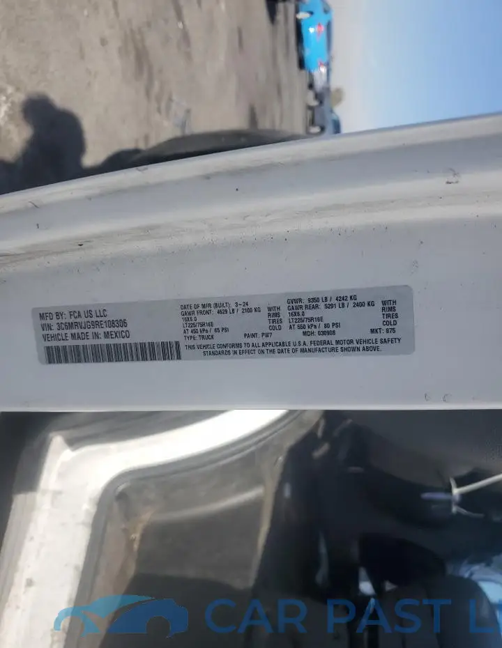 3C6MRVJG9RE108306# 13