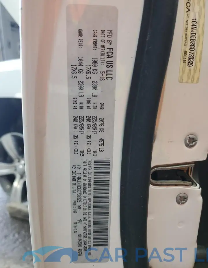 1C4NJDEB3GD730329# 12
