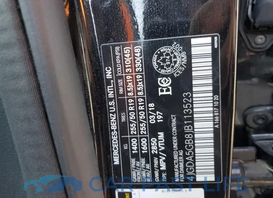 4JGDA5GB8JB113523# 14