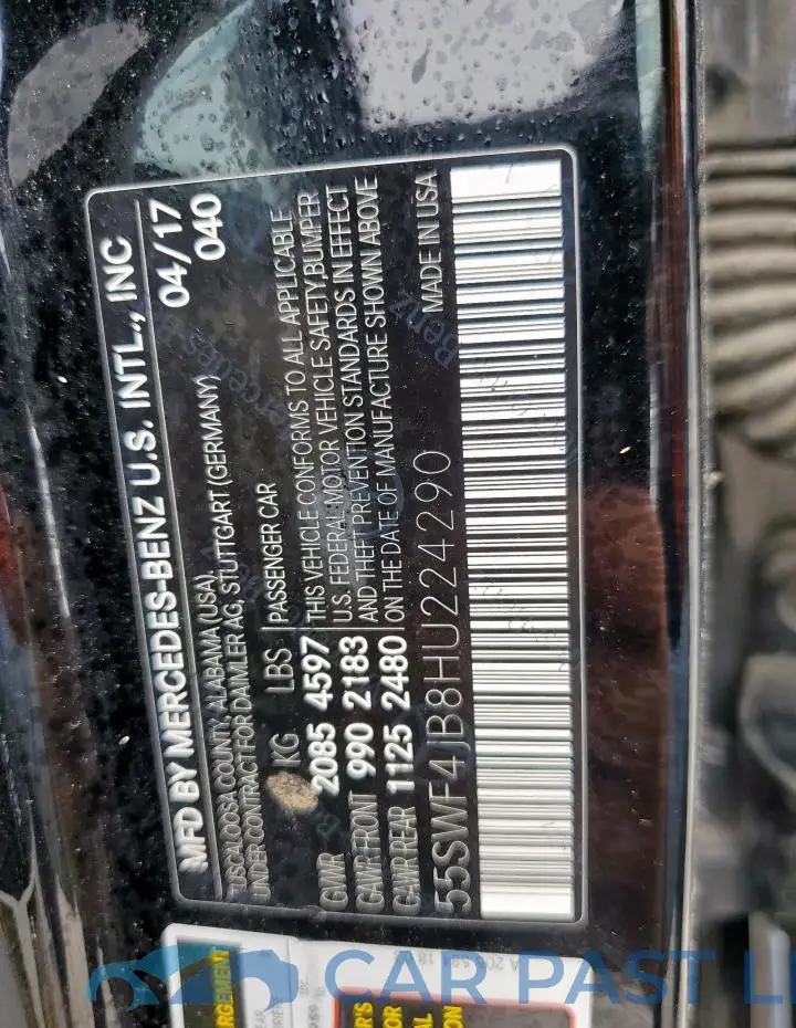 55SWF4JB8HU224290# 12