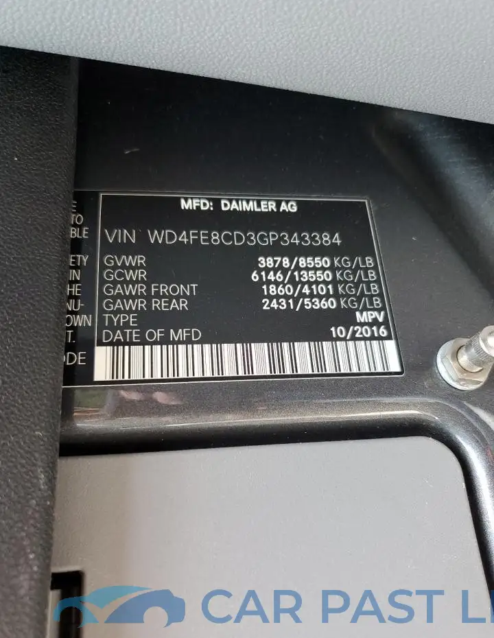 WD4FE8CD3GP343384# 10