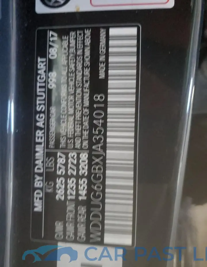WDDUG6GBXJA354018# 13