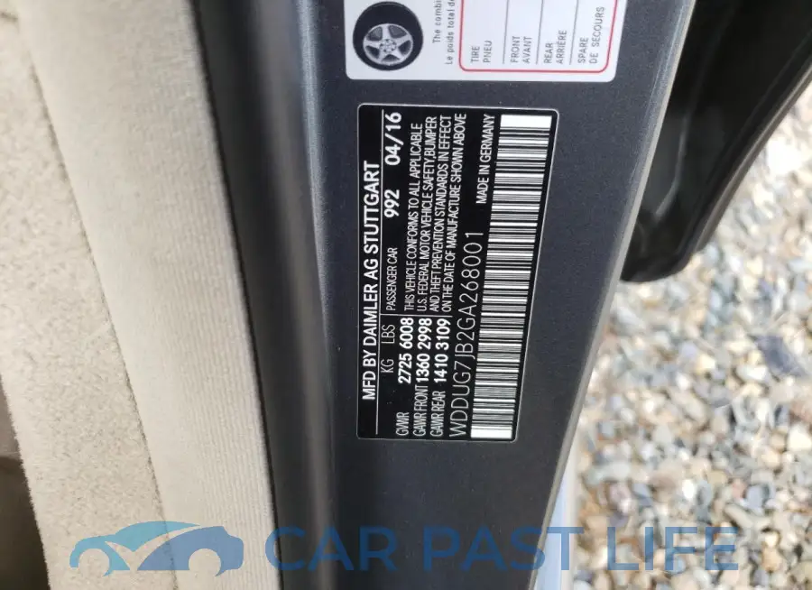 WDDUG7JB2GA268001# 12
