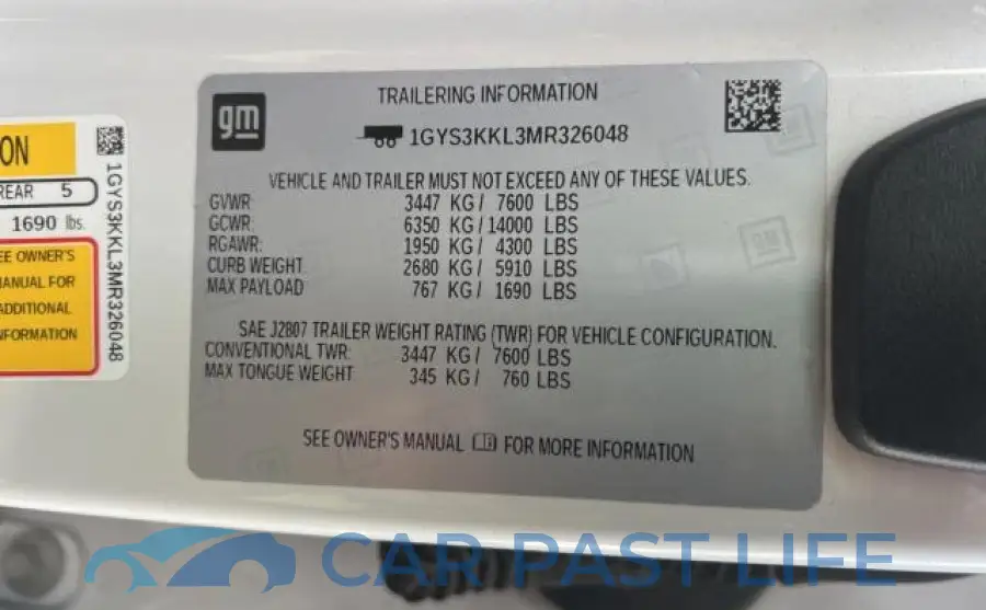 1GYS3KKL3MR326048# 10