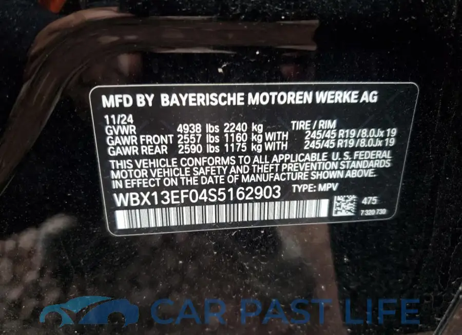 WBX13EF04S5162903# 14