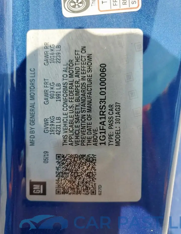 1G1FA1RS3L0100060# 12