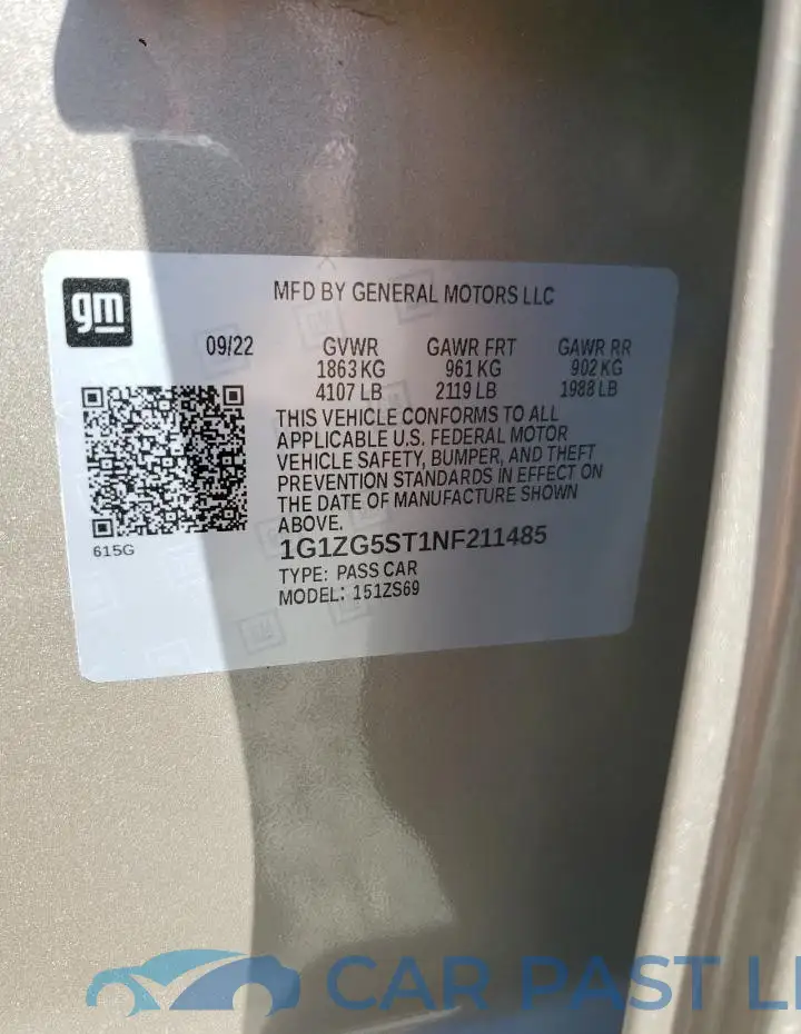 1G1ZG5ST1NF211485# 12