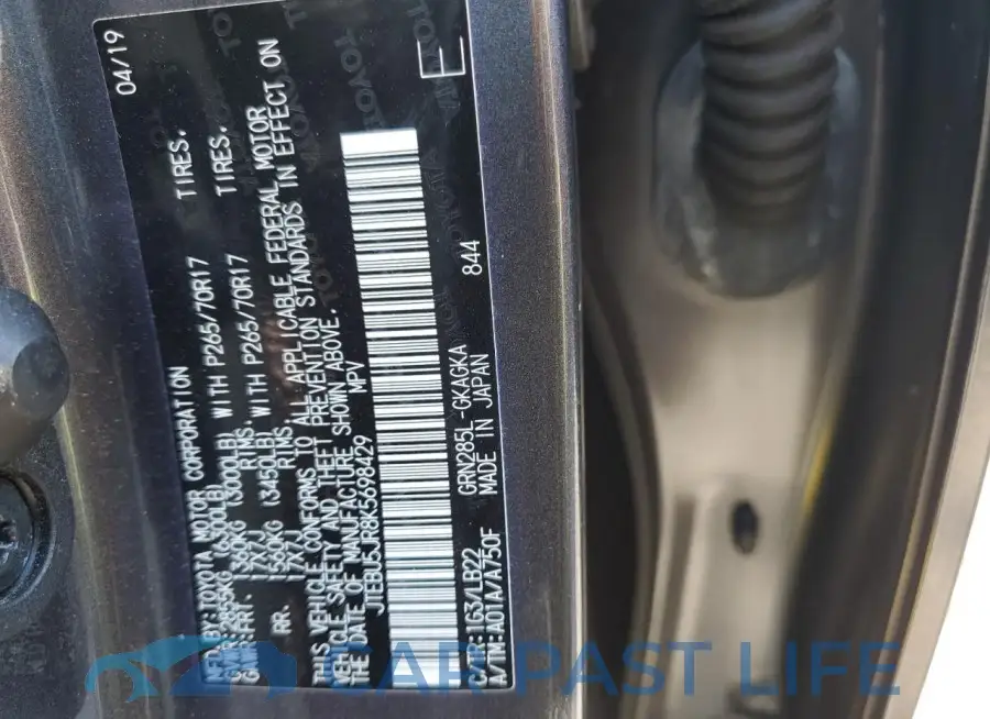JTEBU5JR8K5698429# 13