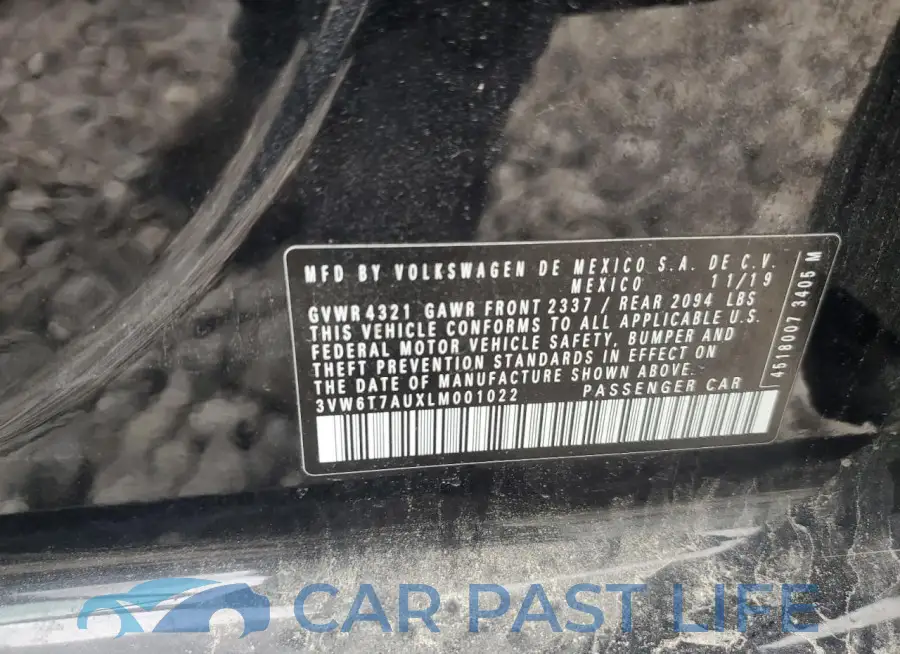 3VW6T7AUXLM001022# 13