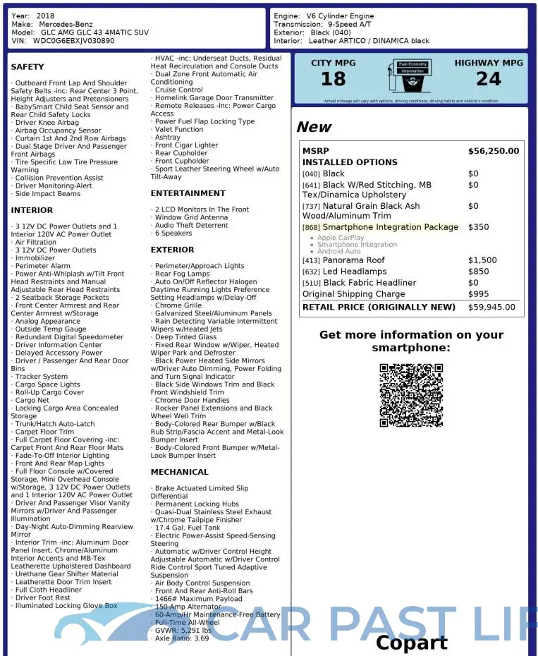 WDC0G6EBXJV030890# 10