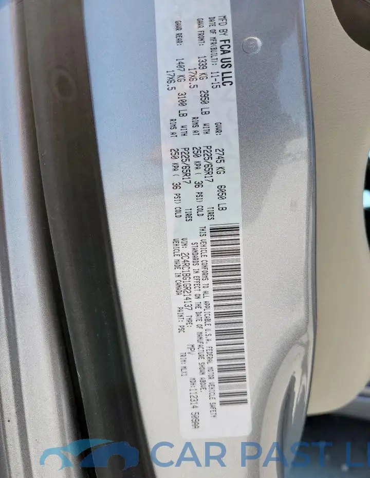 2C4RC1BG1GR214137# 13