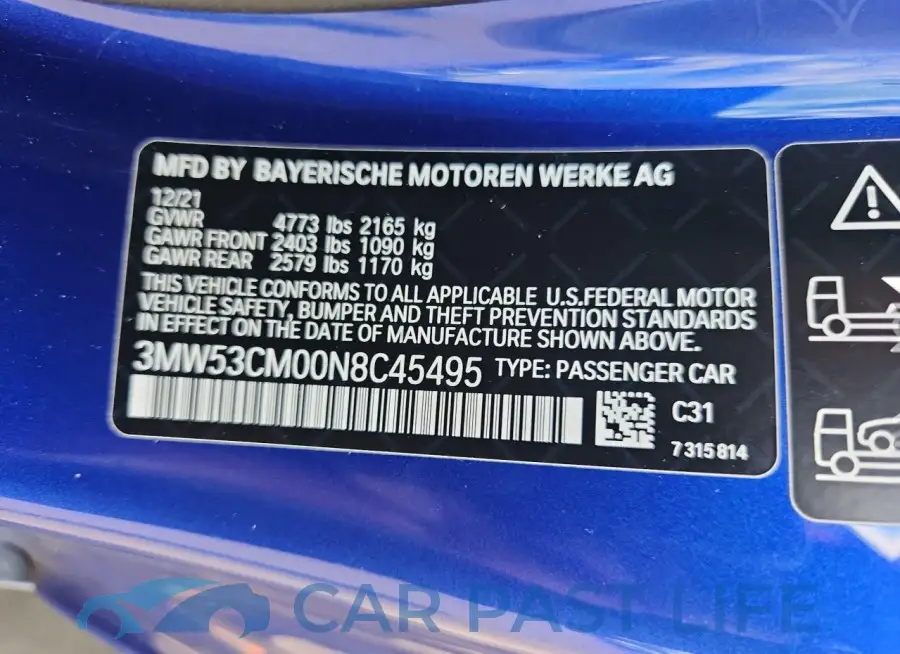 3MW53CM00N8C45495# 13