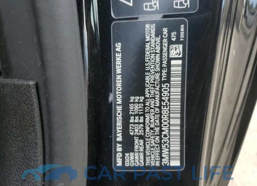 3MW53CM00R8E54905# 13
