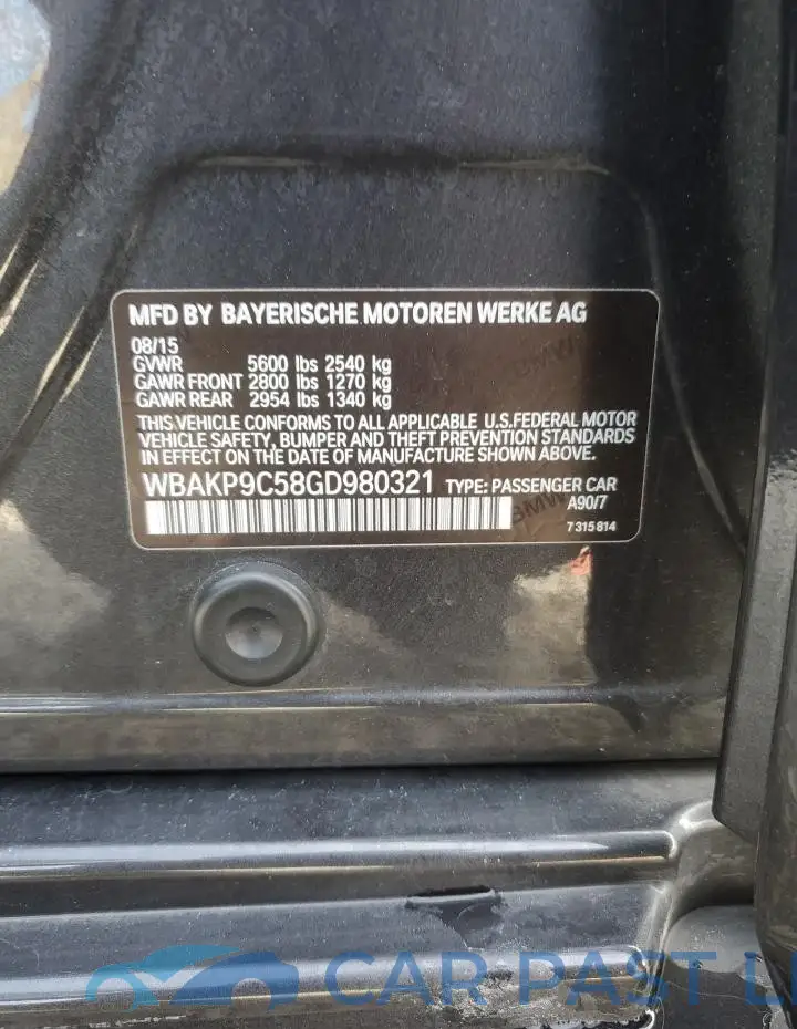 WBAKP9C58GD980321# 12