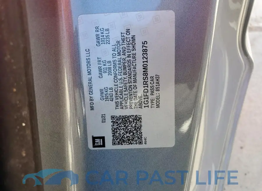 1G1FD1RS8M0123875# 12
