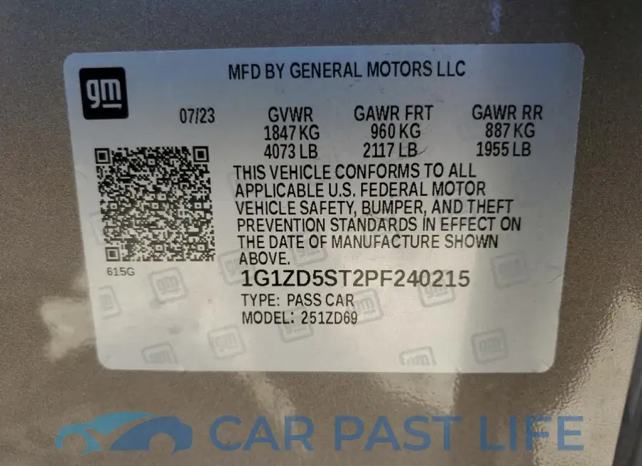 1G1ZD5ST2PF240215# 13