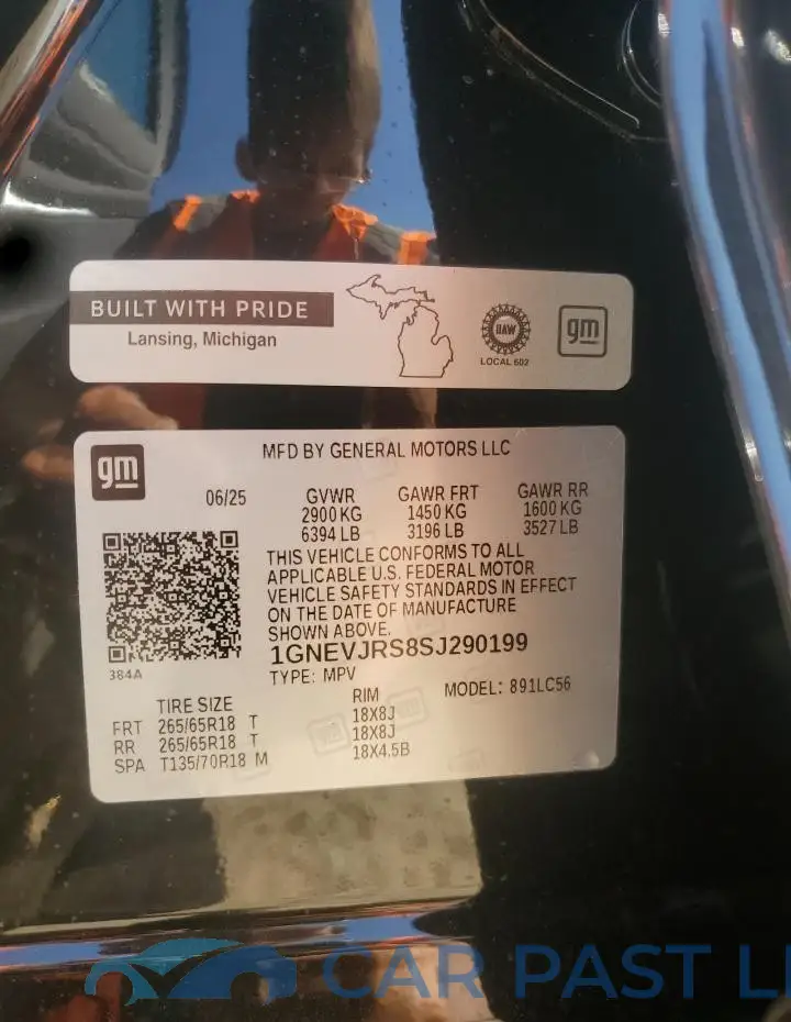 1GNEVJRS8SJ290199# 14