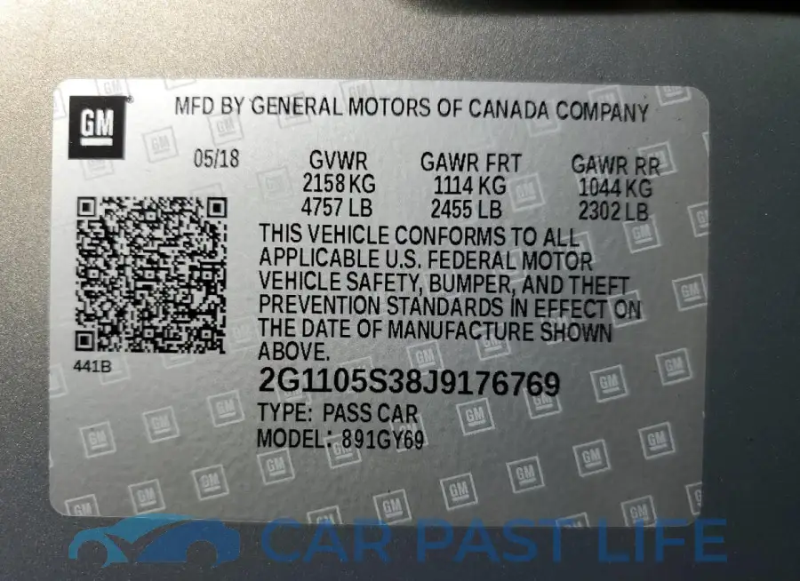 2G1105S38J9176769# 13
