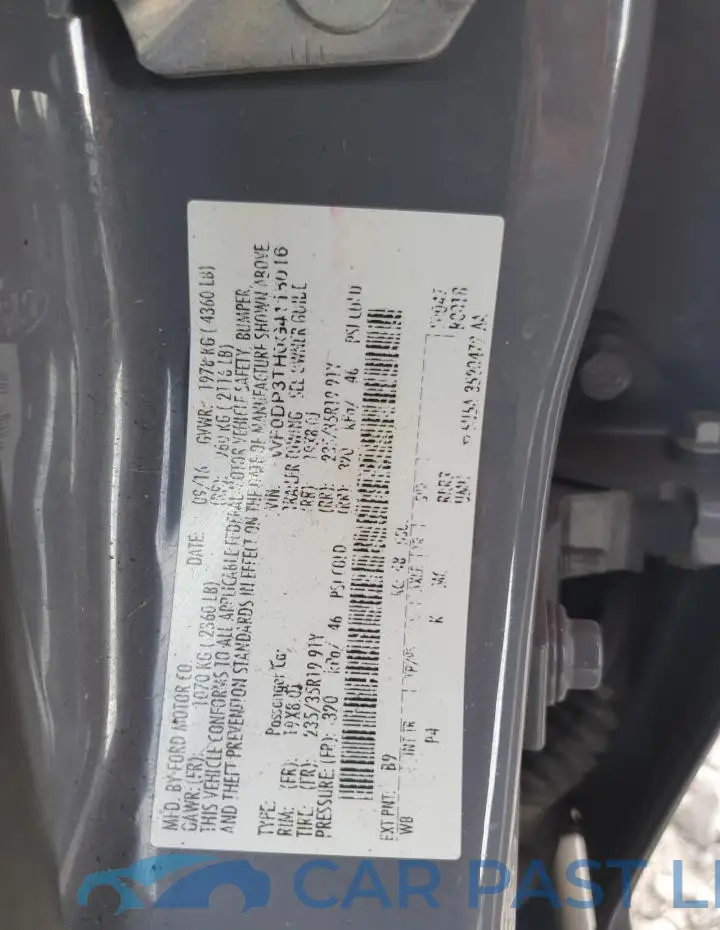 WF0DP3TH0G4118016# 12