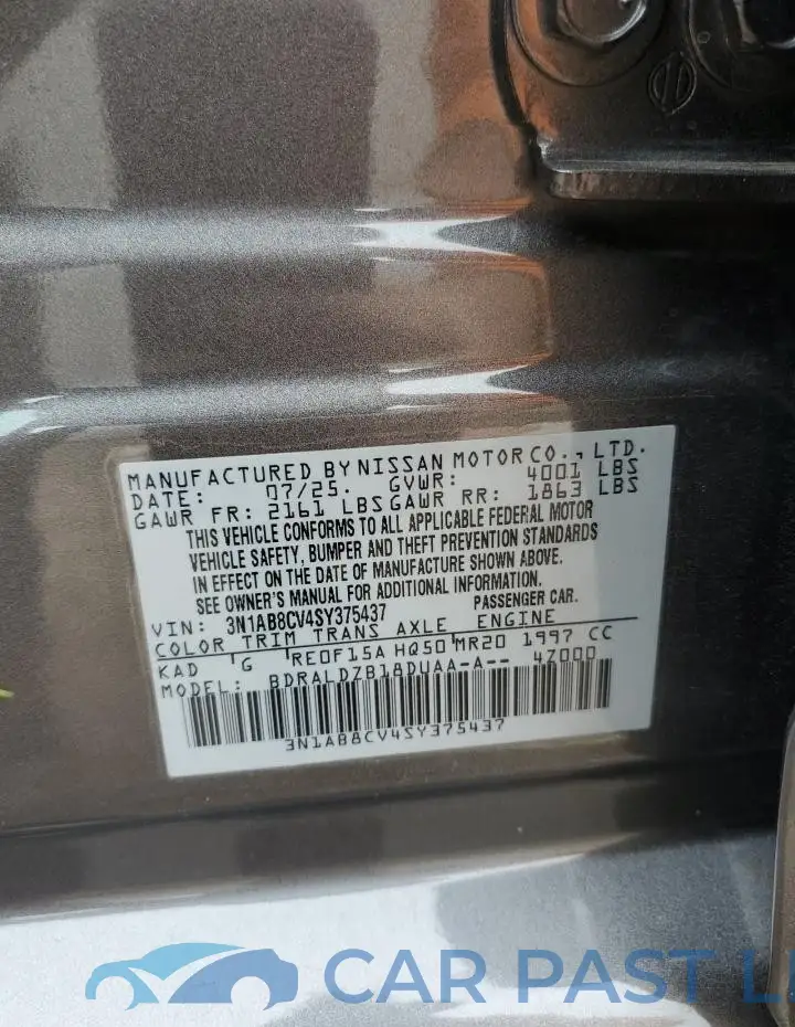 3N1AB8CV4SY375437# 12