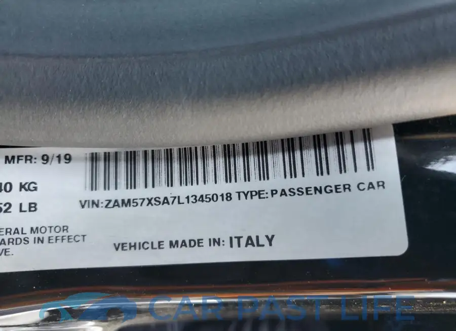 ZAM57XSA7L1345018# 13