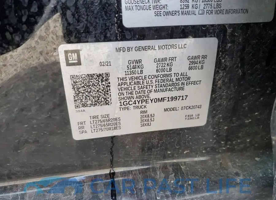 1GC4YPEY0MF199717# 12