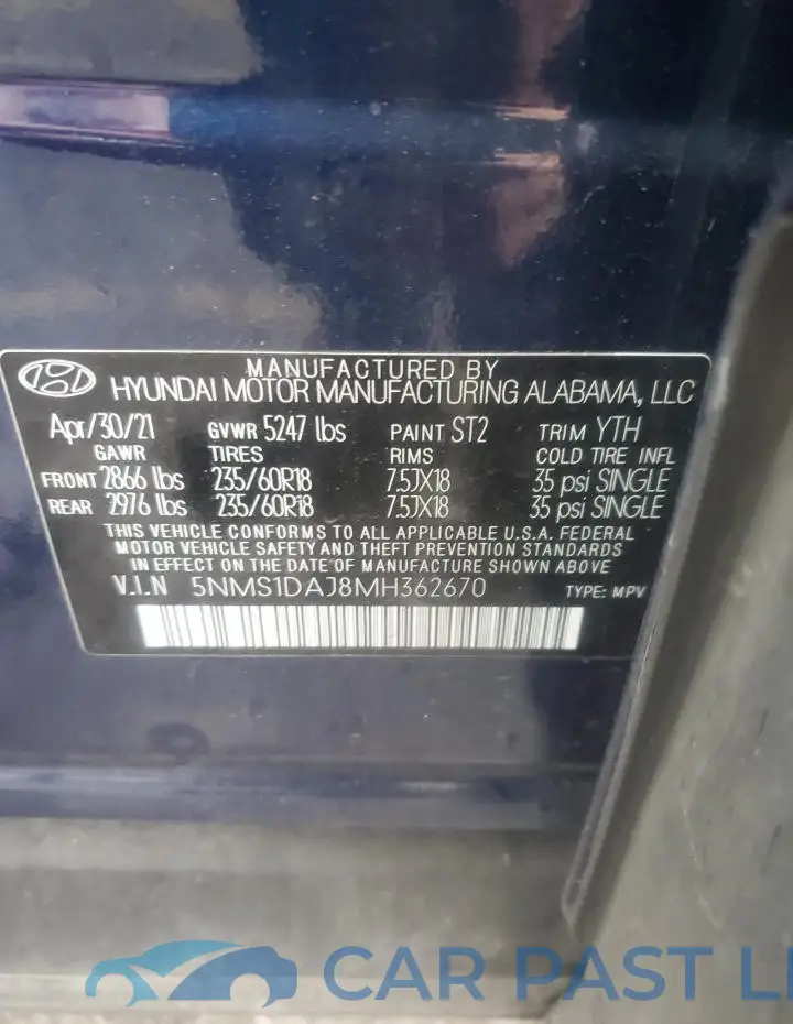 5NMS1DAJ8MH362670# 12