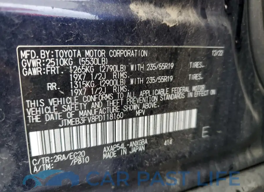 JTMEB3FV8PD118160# 14