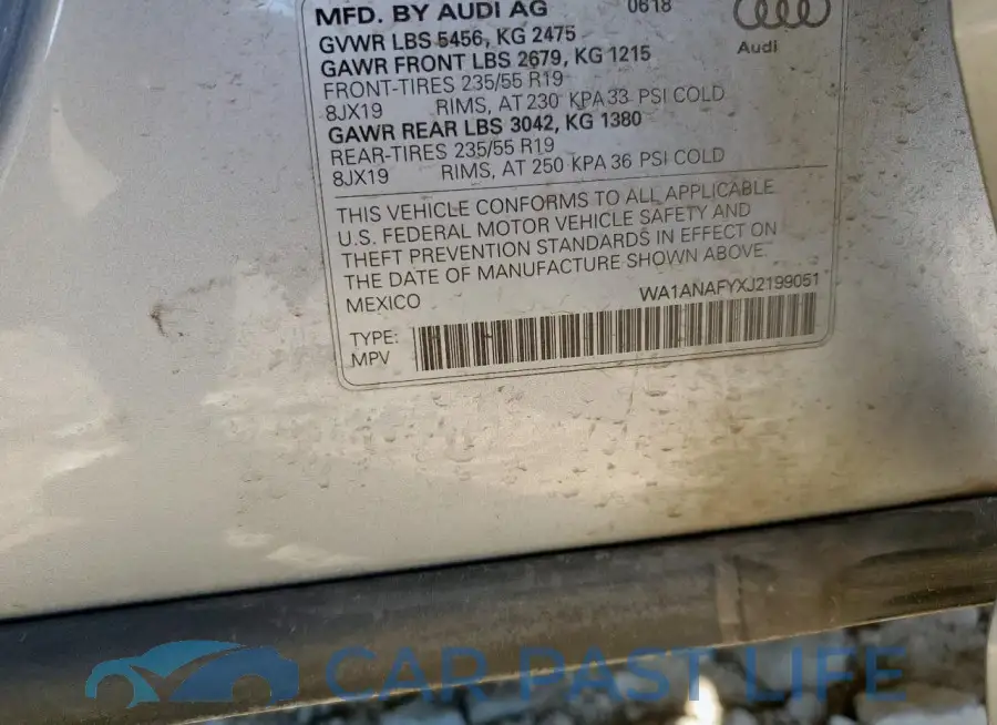 WA1ANAFYXJ2199051# 13