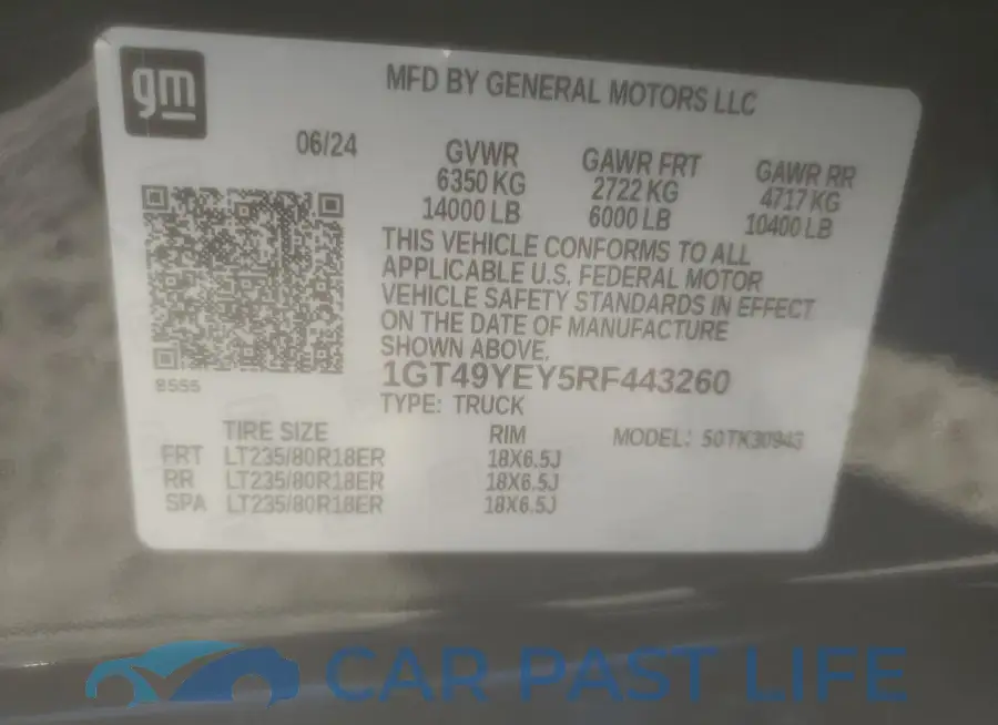 1GT49YEY5RF443260# 13