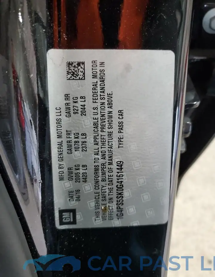 1G4PS5SK0G4161449# 12