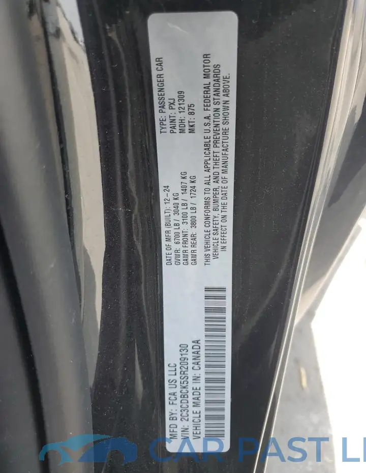 2C3CDBCK5SR209130# 12