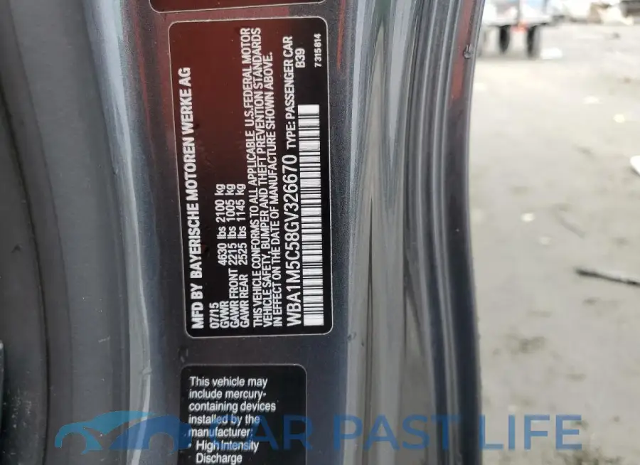 WBA1M5C58GV326670# 12