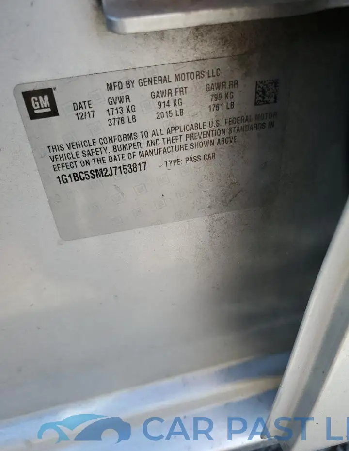 1G1BC5SM2J7153817# 12