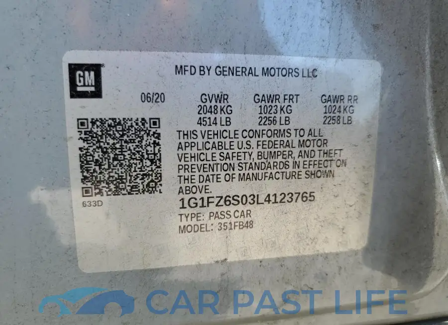 1G1FZ6S03L4123765# 12