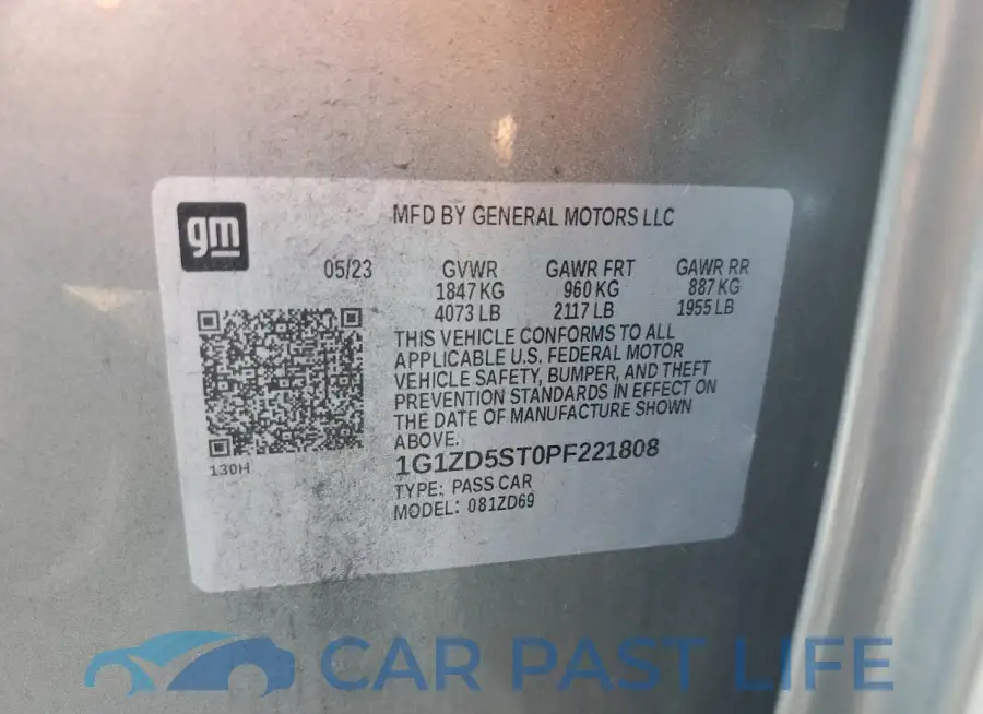 1G1ZD5ST0PF221808# 13