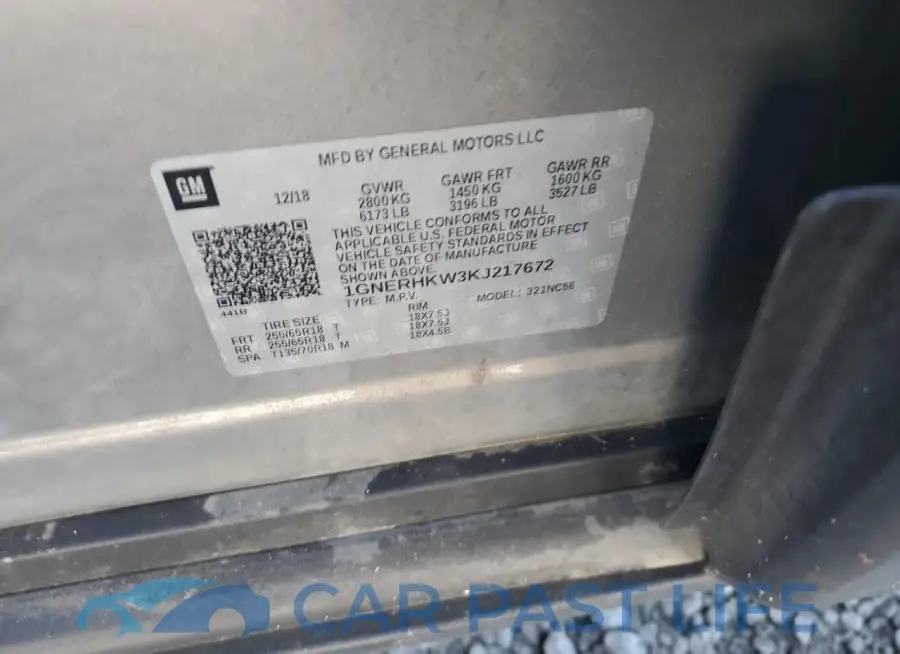 1GNERHKW3KJ217672# 13